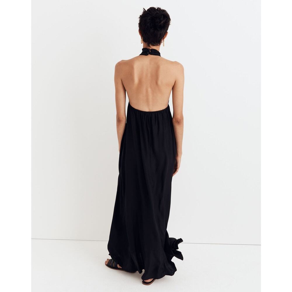 Natalie Martin Astrid Knotted Halter Silk Maxi Dress - XS/P - Picture 5 of 5